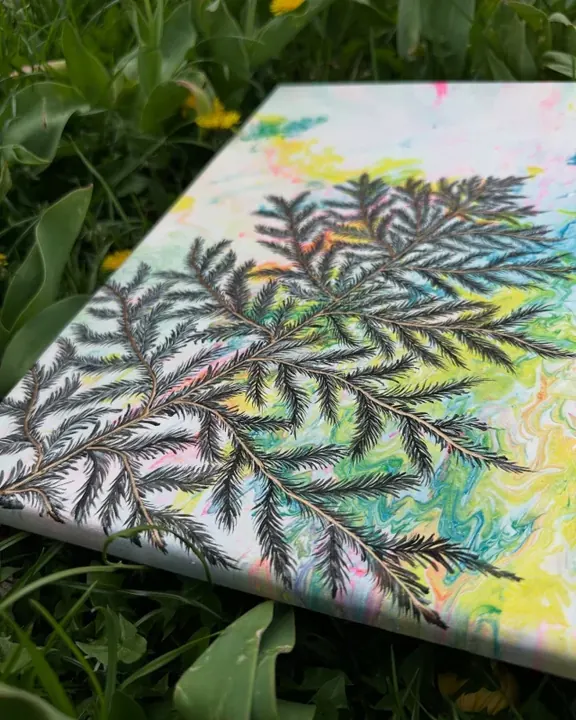 Když se příroda dotkne snu, 40 × 40 cm
